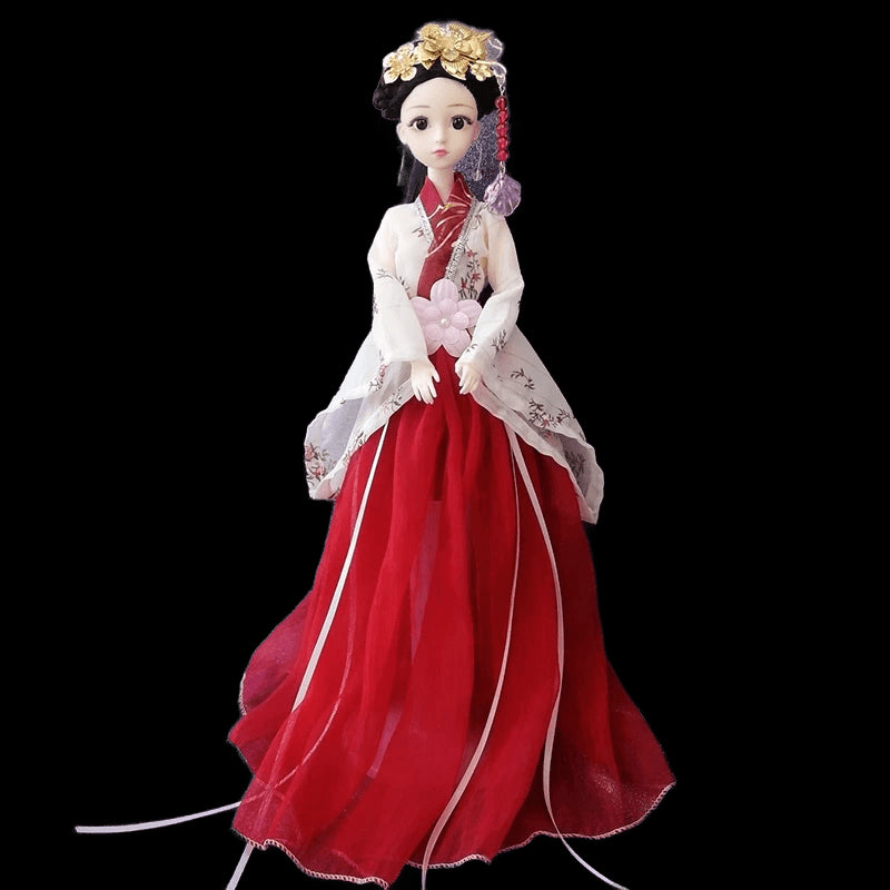 1/6 BJD Chinese Hanfu Doll with Ancient Traditional Clothes Headdress Fairy Princess Doll Chinese Drama Dolls Toys for Girls view