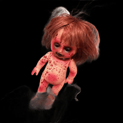 Halloween Scary Blood Doll Ghost Day Rebirth Zombie Baby Infant Horror Decor Haunted House Props Children Gifts Party Decor view