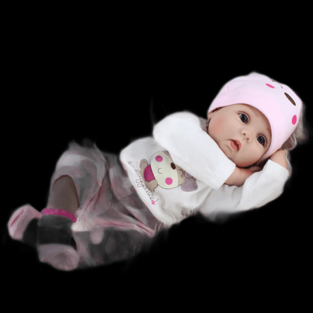 45/55cm Realistic Reborn Doll Handmade Soft Cloth Body Baby Dolls Bebe Reborn Newborm Girl With Pacifier view