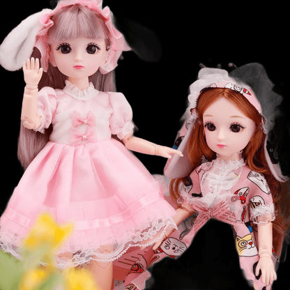 1/6 bjd Dolls for Girls Hinged Doll 30 cm with Clothes Blonde Brown Eyed Articulated  Toys for Children Spherical Joint Playsets view