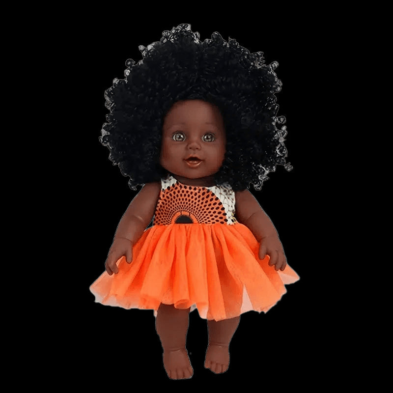 12inch baby doll with clothes toy doll as gift for kids africa black doll with curly hair view