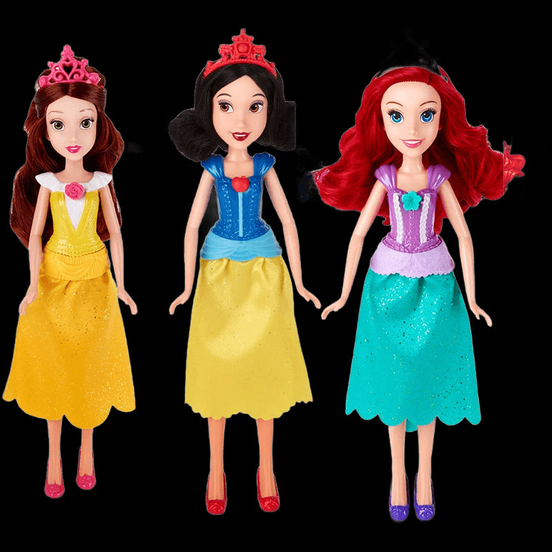 original Disney Jasmine Princess Doll Snow White Ariel Belle Rapunzel toys For Girls Brinquedos Toys bjd dolls For Children Kids view