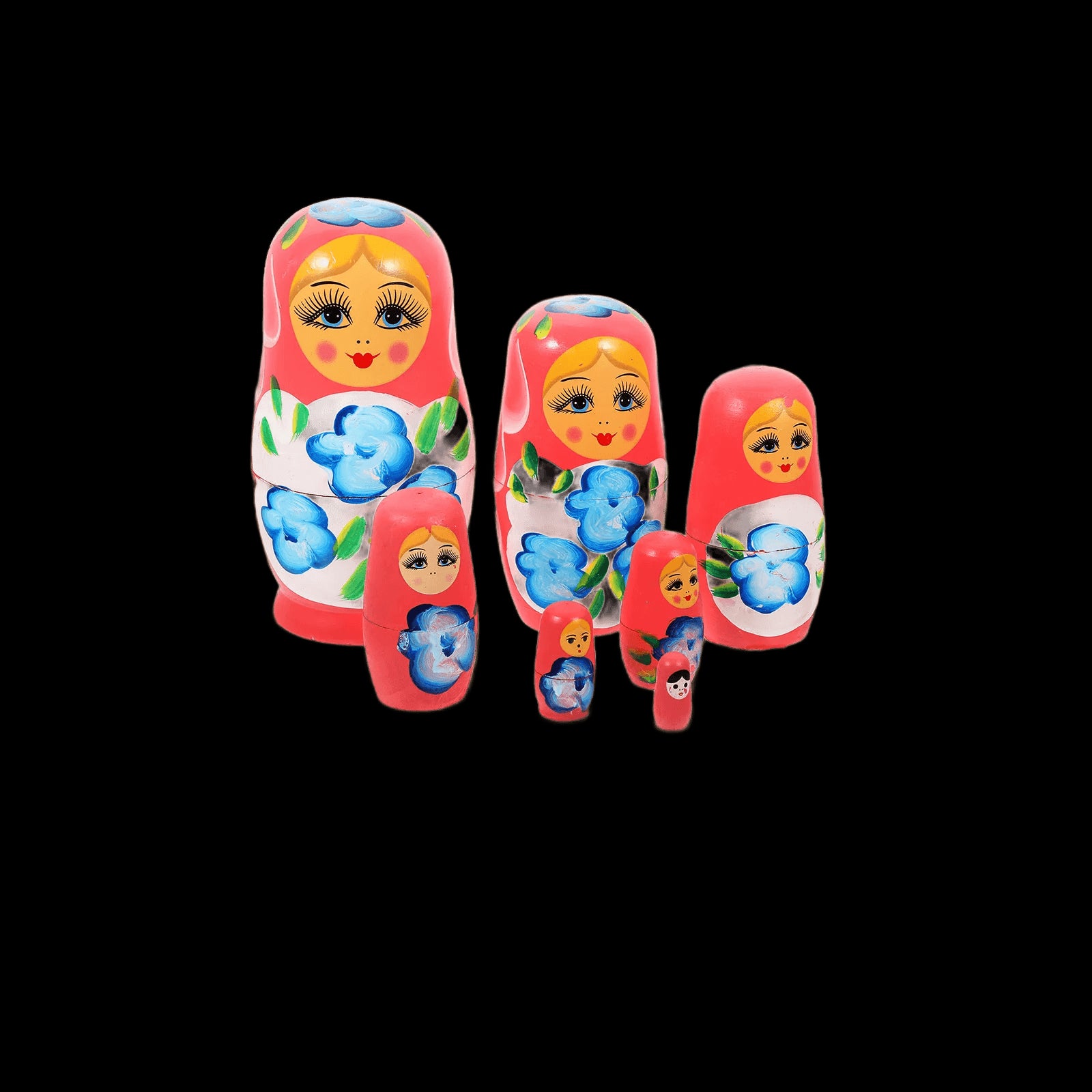 7 Layer Matryoshka Children Kits Wooden Outdoor Kid Toys Ornament Making Dolls Kids Craft Russian Handmade Carving Set view