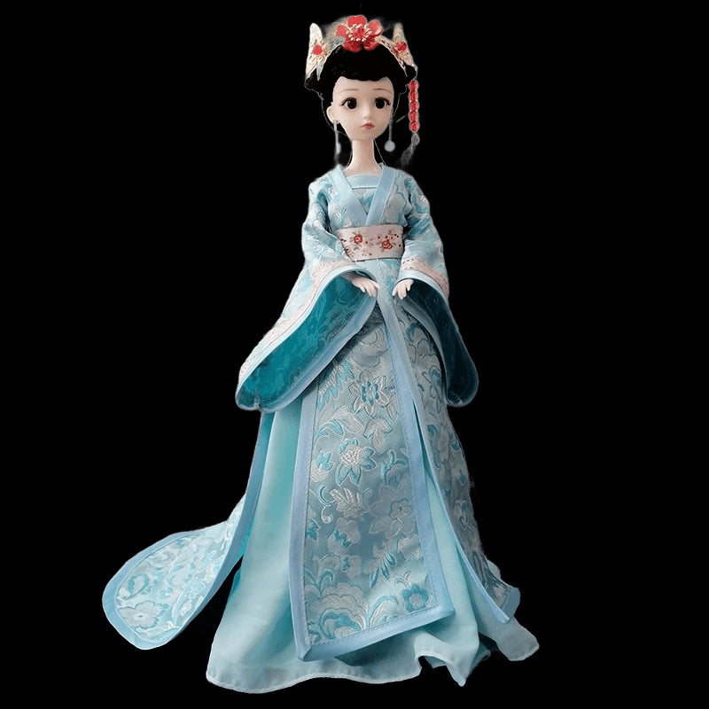 1/6 BJD Chinese Hanfu Doll with Ancient Traditional Clothes Headdress Fairy Princess Doll Chinese Drama Dolls Toys for Girls view