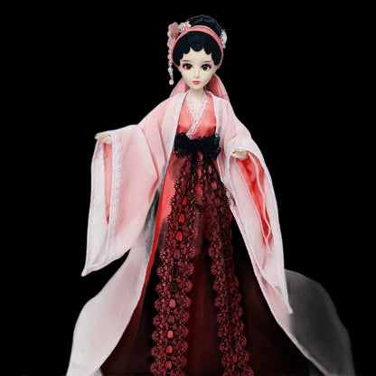 Chinese Traditional Hanfu Doll Princess Ancient Chinese Drama Figure 1/6 BJD Doll Headwear Accessories Ball Jointed Toy for Girl view