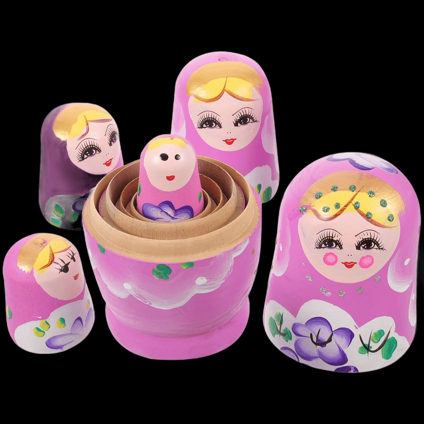 7 Layer Matryoshka Children Kits Wooden Outdoor Kid Toys Ornament Making Dolls Kids Craft Russian Handmade Carving Set view