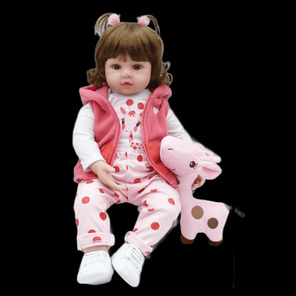 48cm Newborn Baby Reborn Doll Solid Silicone Reborn Dolls Kids Dolls Girls High Quality Collection Simulation Soft Playmate Toy view