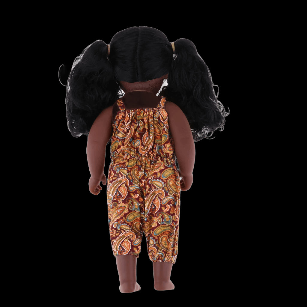 43cm Real Life Vinyl Baby Doll African Newborn Baby Girl Doll Kids Gift Toy view