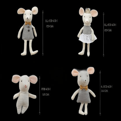 The Mouse Family kawaii plush Little Mouse Plush dolls Stuffed Animal Cartoon Kids Toys for Girls Baby Christmas Gift view