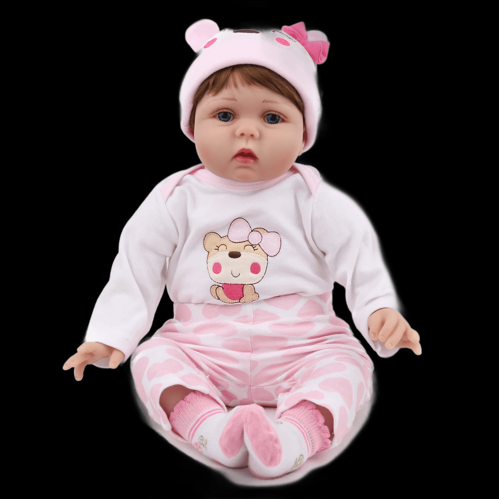 45/55cm Realistic Reborn Doll Handmade Soft Cloth Body Baby Dolls Bebe Reborn Newborm Girl With Pacifier view