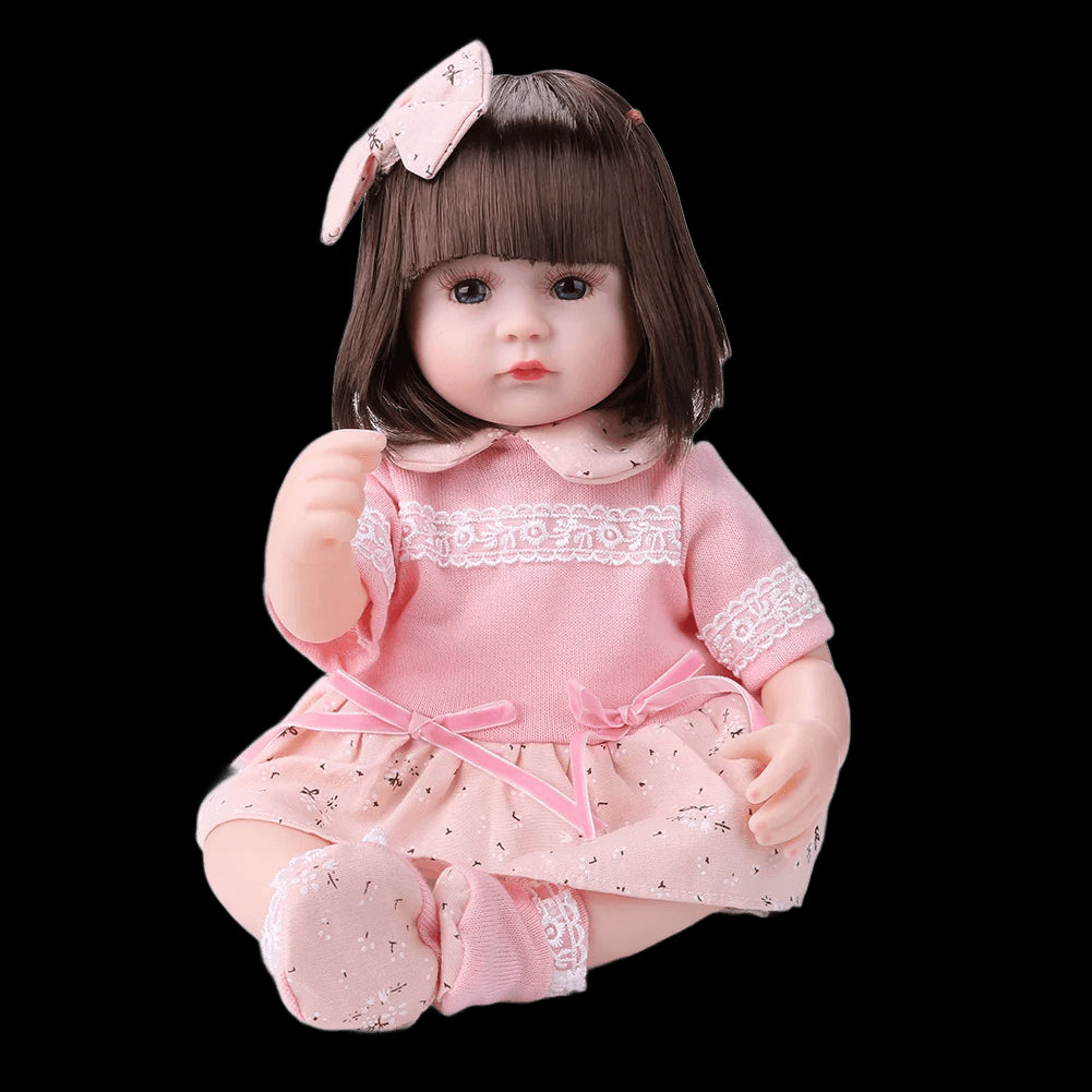 Newborn Baby Reborn Doll Emulates Baby Vinyl Soft Glue Doll Kids Dolls Girls  Lifelike Simulation Children's Educational Toy view