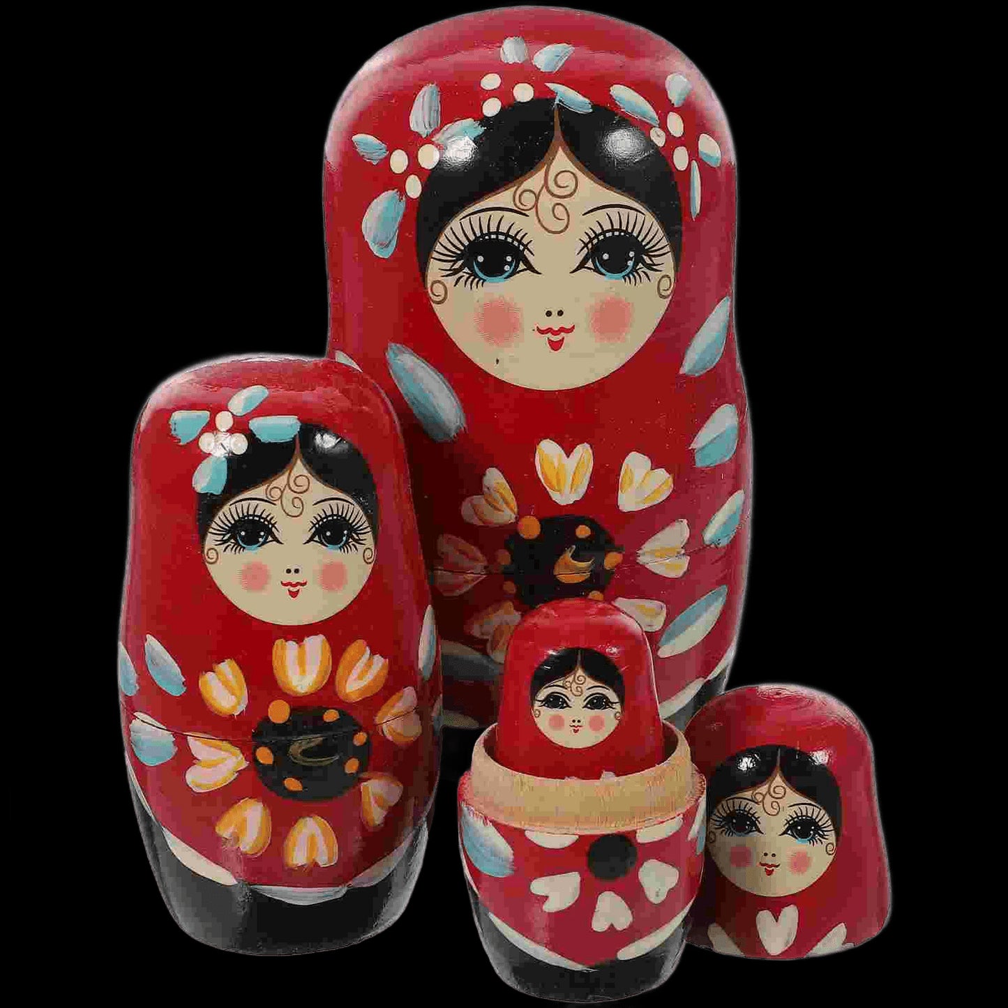 Dolls Nesting Russian Matryoshka Christmas Doll Wooden Stacking Babushkaeducational Penguins Animal Dol S Tree Kids view