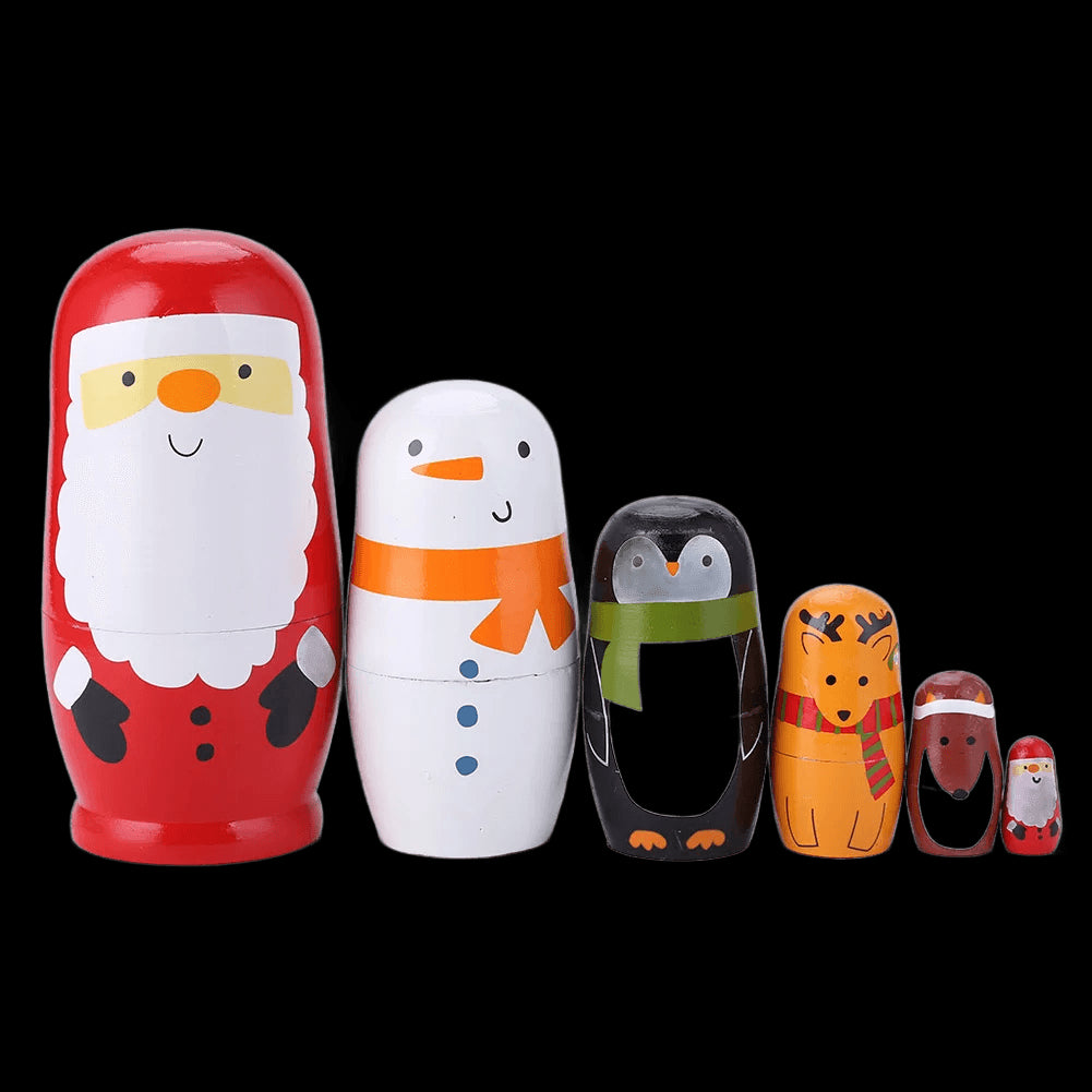 26 Styles 5/10pcs/Set Cute Wood Russian Nesting Babushka Matryoshka Doll Hand Paint Toys Craft Toys Home Decoration Kids Gifts view