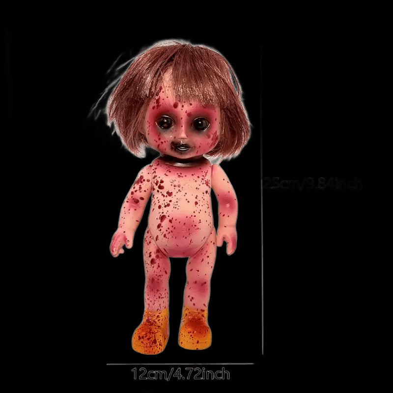 Halloween Scary Blood Doll Ghost Day Rebirth Zombie Baby Infant Horror Decor Haunted House Props Children Gifts Party Decor view