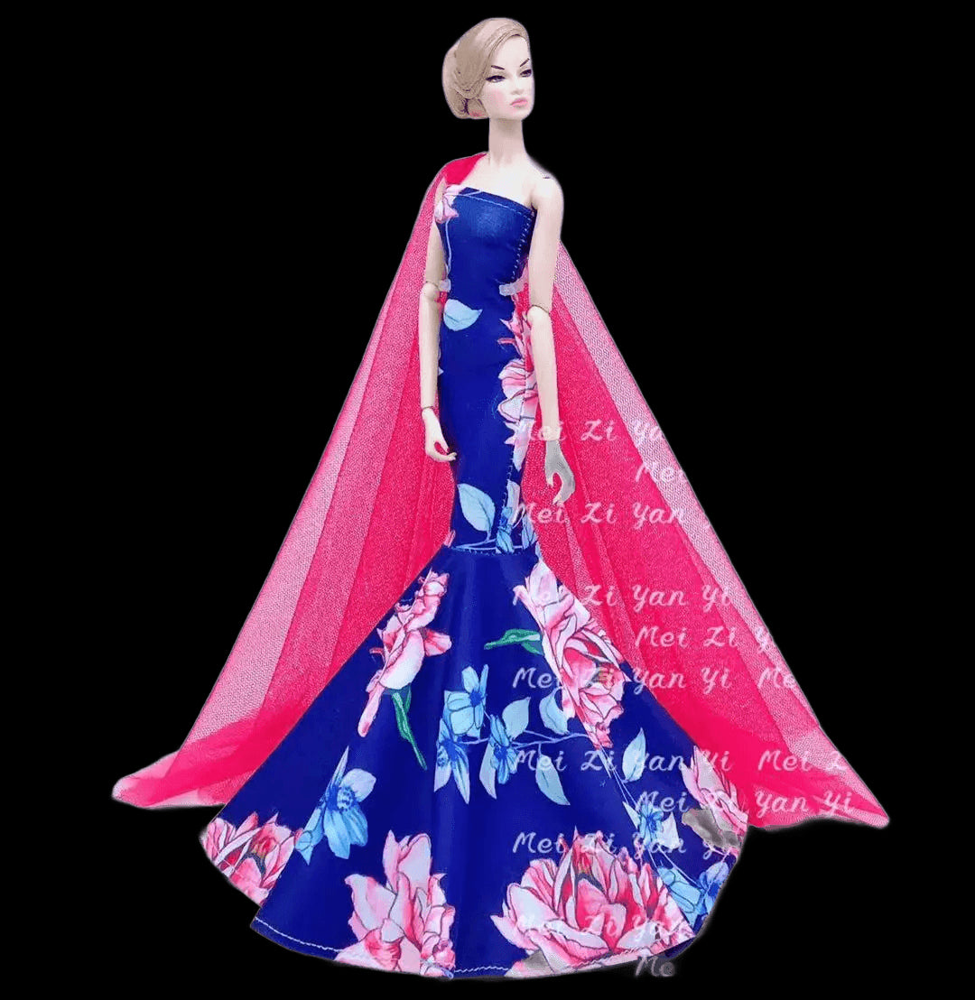 Special offer the original for barbie doll clothes wedding dress  Multilayer mermaid dress princess dress cake skirt view