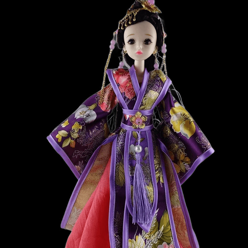 1/6 BJD Chinese Doll Ancient Traditional Clothes Headdress Qing Dynasty Empress Princess Doll Chinese Drama Dolls Toys for Girls view