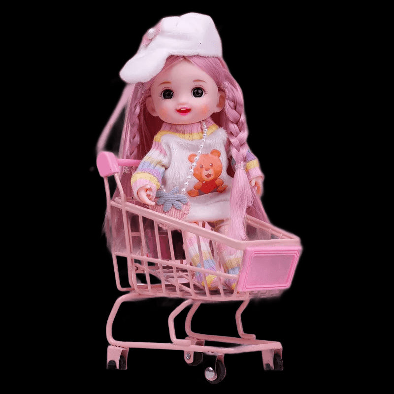 Princess  BJD  Doll with Clothes and Shoes 16cm 1/12 Movable Joints Sweet Face Figure Christmas Birthday Gift Toys for Baby Girl view