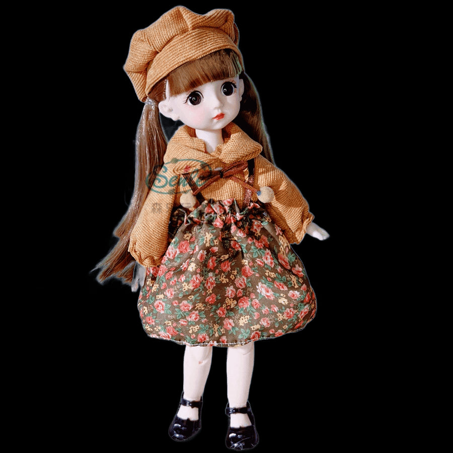 12” Doll With Clothes for Dids Toys Girls 6 to 10 Years 1/6 Clothes for bjd Dolls Dollhouse Accessories view