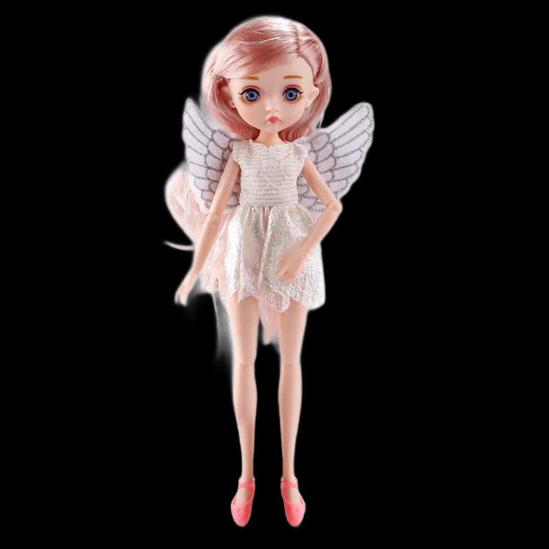 Angel Baby BJD Doll With Movable Joints Indoor Interactive Girl Toy Birthday Gift Christmas Ornament Interchangeable Clothes view