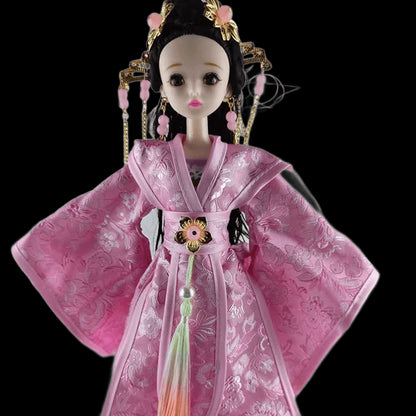 1/6 BJD Chinese Doll Ancient Traditional Clothes Headdress Qing Dynasty Empress Princess Doll Chinese Drama Dolls Toys for Girls view