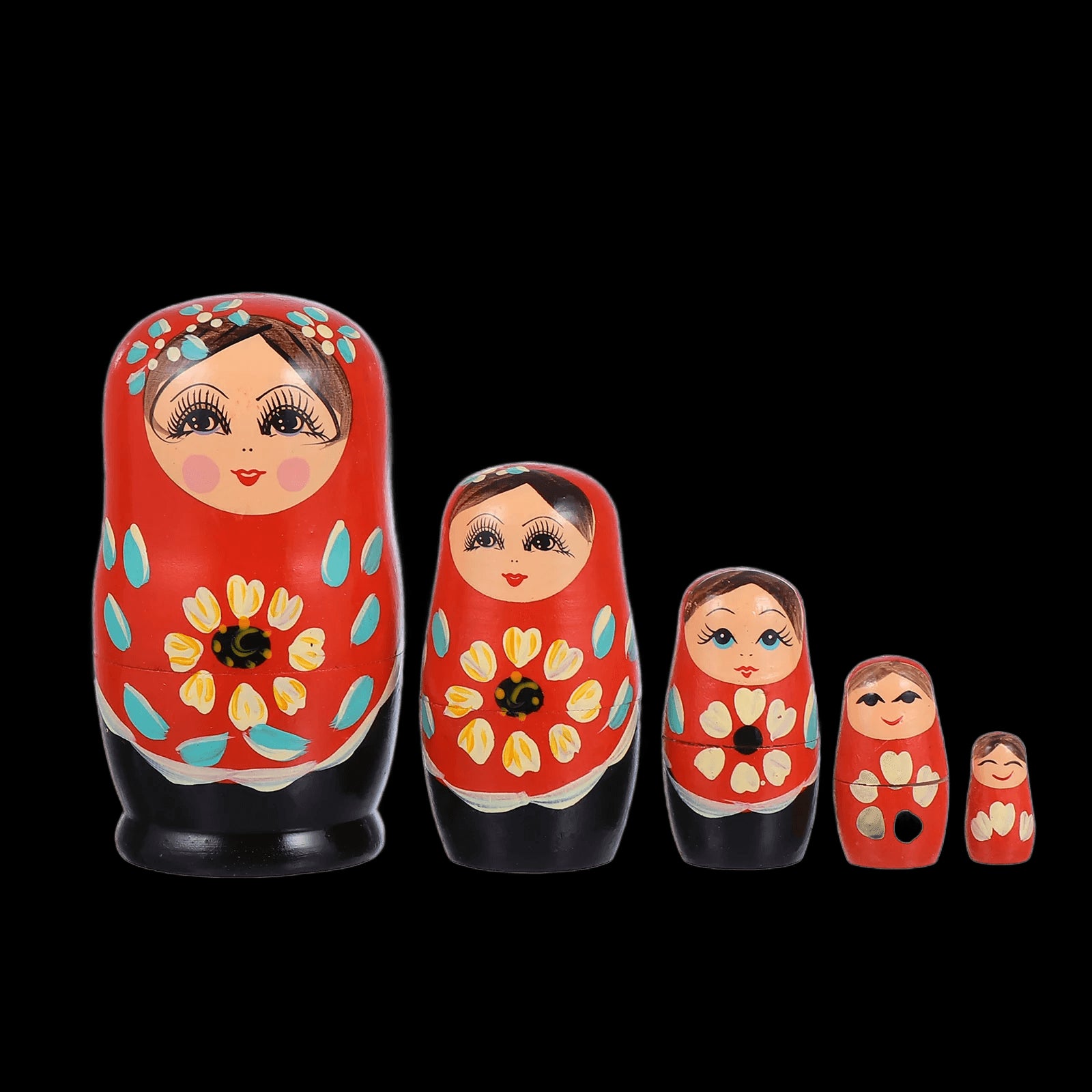 Dolls Nesting Russian Matryoshka Christmas Doll Wooden Stacking Babushkaeducational Penguins Animal Dol S Tree Kids view