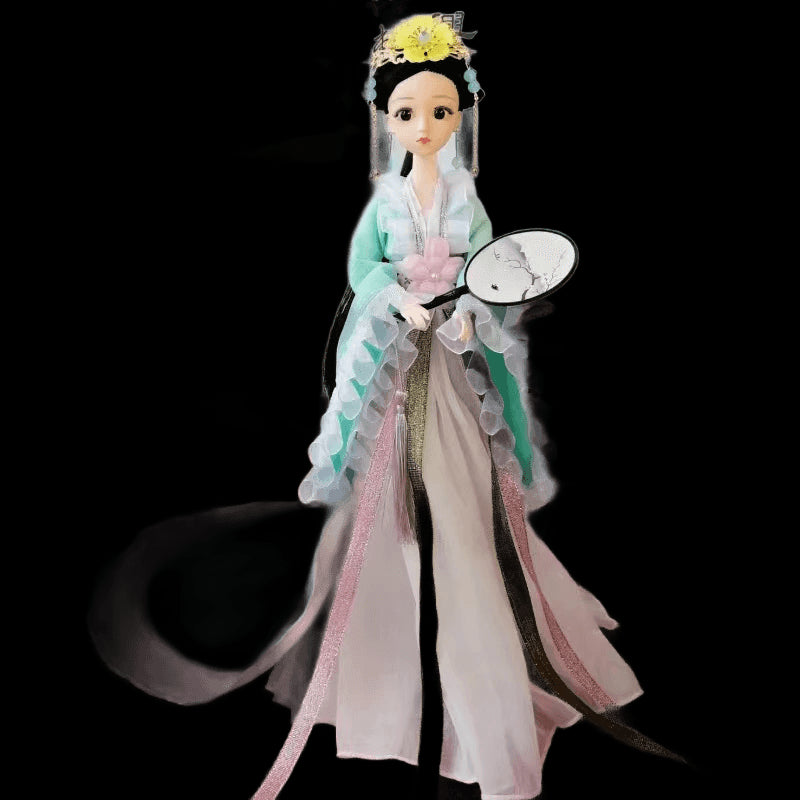 1/6 BJD Chinese Hanfu Doll with Ancient Traditional Clothes Headdress Fairy Princess Doll Chinese Drama Dolls Toys for Girls view