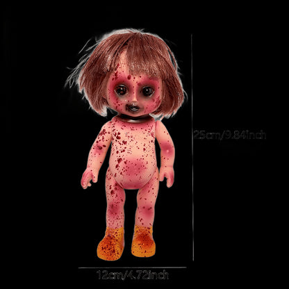 Halloween Ghost Doll Horror Party Decoration with Shinning Eyes Horror Props Clown Dolls Children Gift Party Decor view