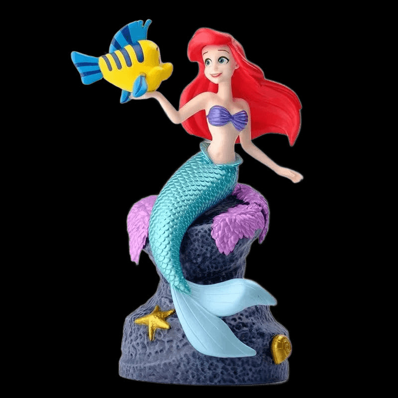 Disney Anime 19cm Little Mermaid Ariel Action Figure Toys Ariel The Princess Collection Room Car Cake Decoration Gift for Kids view