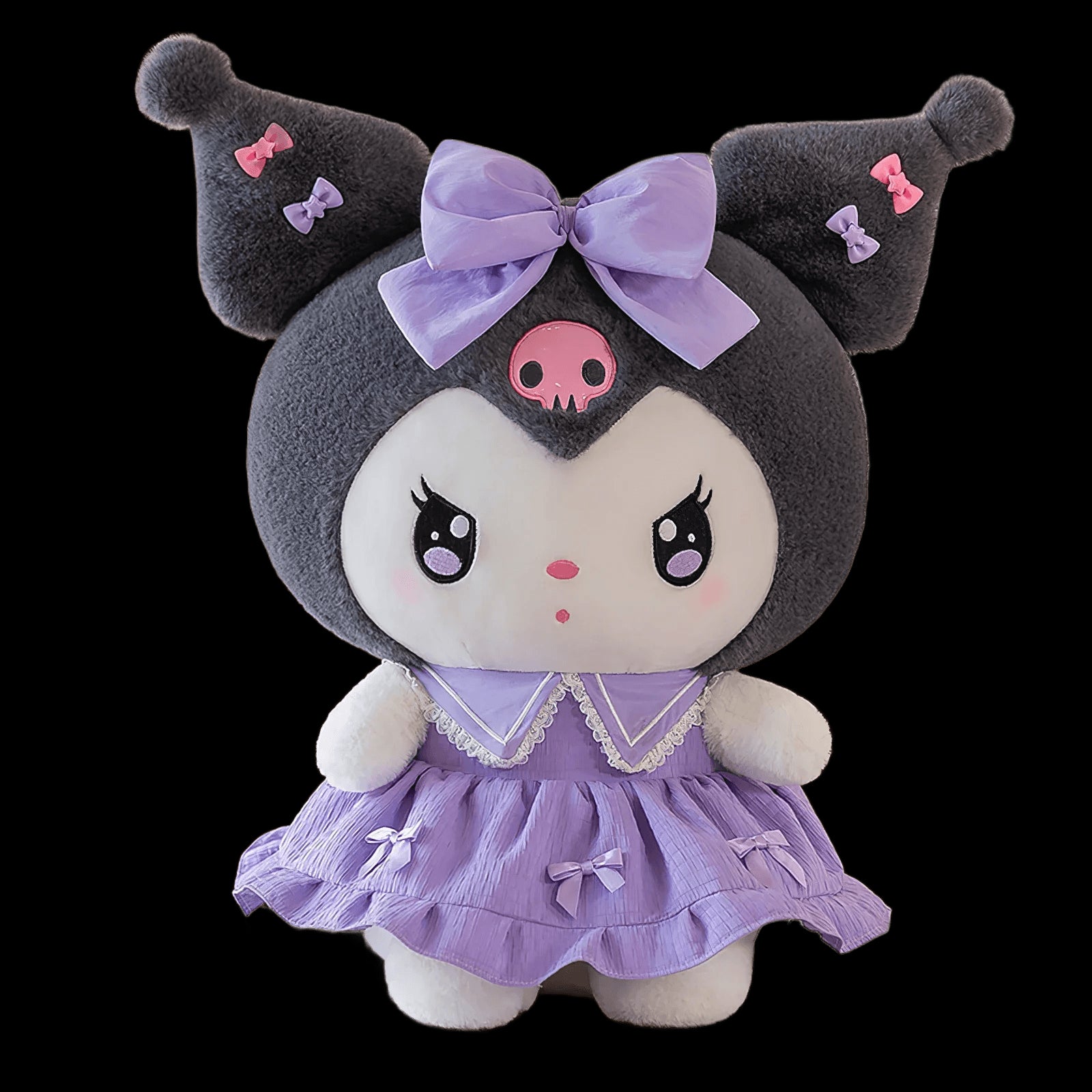 60cm Cartoon Sanrio Melody Kuromi Plush Doll Kawaii Princess Skirt Lolita Plushies Soft Stuffed Toy Rabbit Pillow Kid Girls Gift view