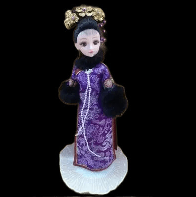 Chinese Style Ancient Clothes Dress Up 30cm Simulation Doll Handmade Movable Joints Tradition Hanfu Fairy Concubine Toys ZH169 view