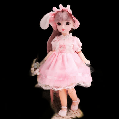 1/6 bjd Dolls for Girls Hinged Doll 30 cm with Clothes Blonde Brown Eyed Articulated  Toys for Children Spherical Joint Playsets view