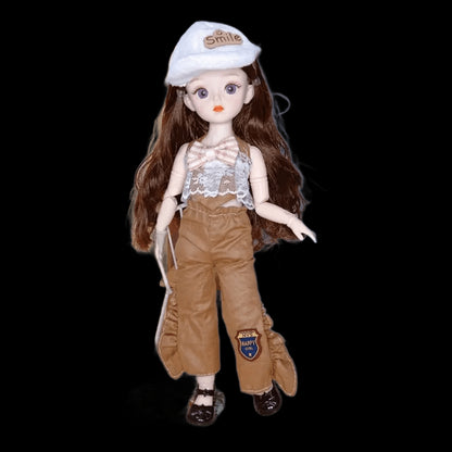 BJD Dolls and Clothes with Multiple Movable Joints 30cm 1/6 3D Simulated Eye Hinge Doll Girl's DIY Dress Up Birthday Gift Toy view