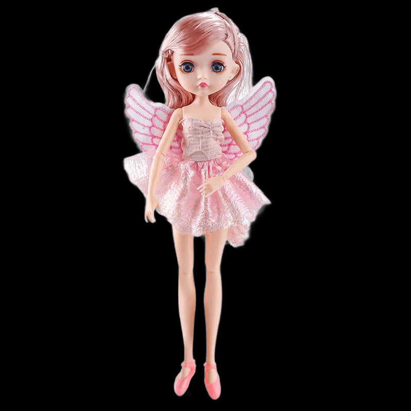 Angel Baby BJD Doll With Movable Joints Indoor Interactive Girl Toy Birthday Gift Christmas Ornament Interchangeable Clothes view