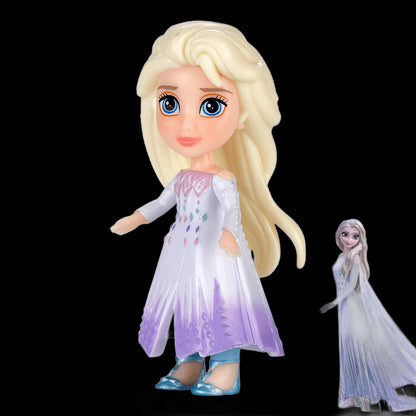 10cm Disney Frozen 2 Mini Elsa and Anna Princess Doll Toys Model for Children Girls Boys Birthday Gift with Box view