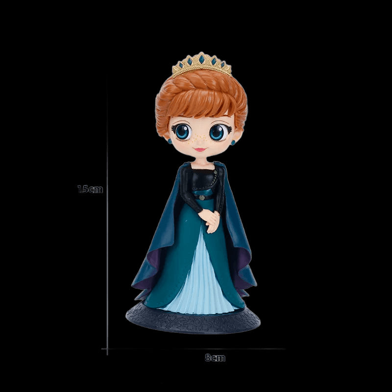 Disney Princess Big Eyes Jasmine Mulan Ariel Arale Belle Snow White Elsa Anna Cinderella Sofia Rapunzel Q posket PVC Figure Toy view