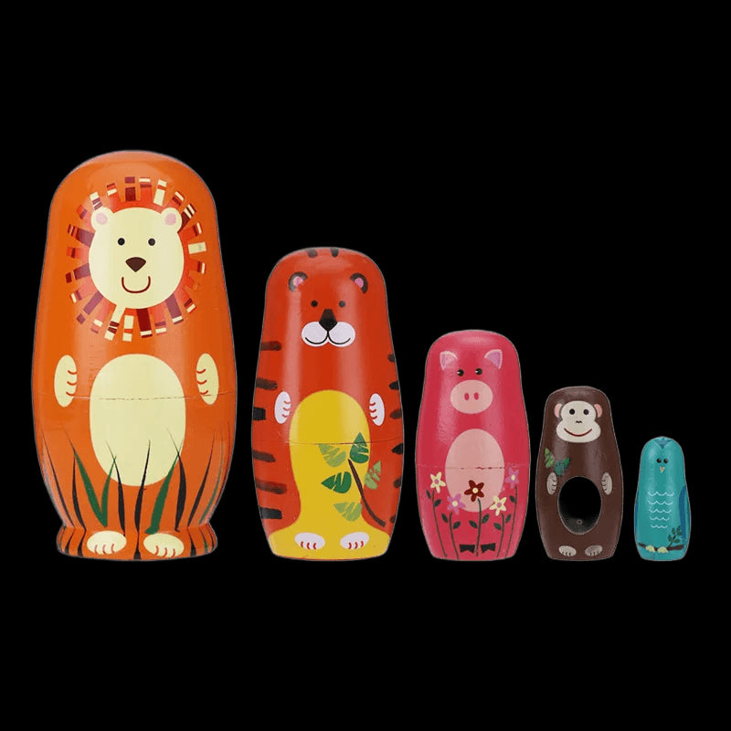 5/10-Layers Matrioschka Houten Russian Nesting Matryoshka Doll Poppen Voor Kinderen Brithday Geschenken Decor Poupée De Russ view