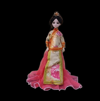 Chinese Style Ancient Clothes Dress Up 30cm Simulation Doll Handmade Movable Joints Tradition Hanfu Fairy Concubine Toys ZH169 view