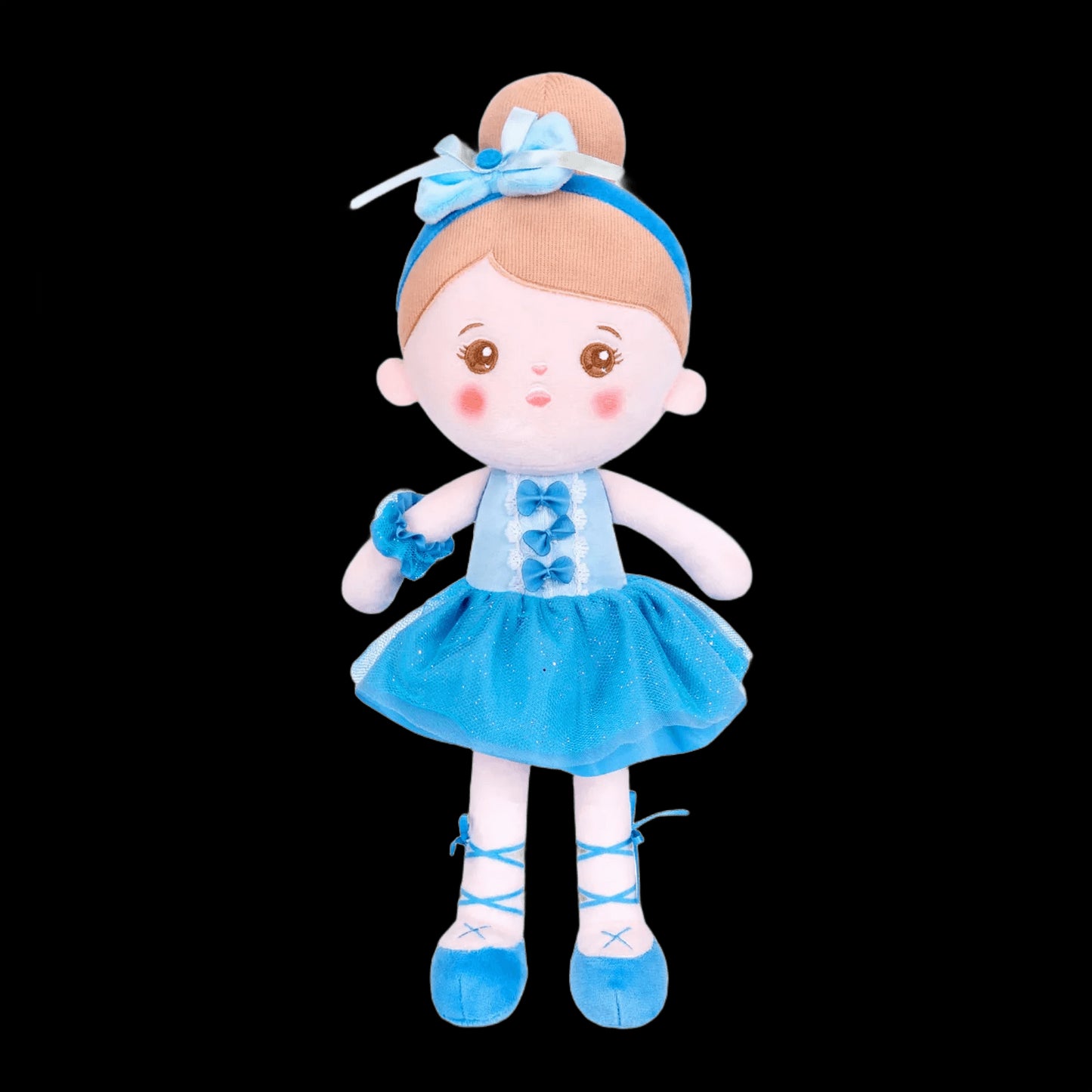 OUOZZZ 15" Plush Dolls for Girls Soft Stuffed Rag Doll Kids Baby Reborn Doll Clothing Toys Decoration Birthday Christmas Gift view