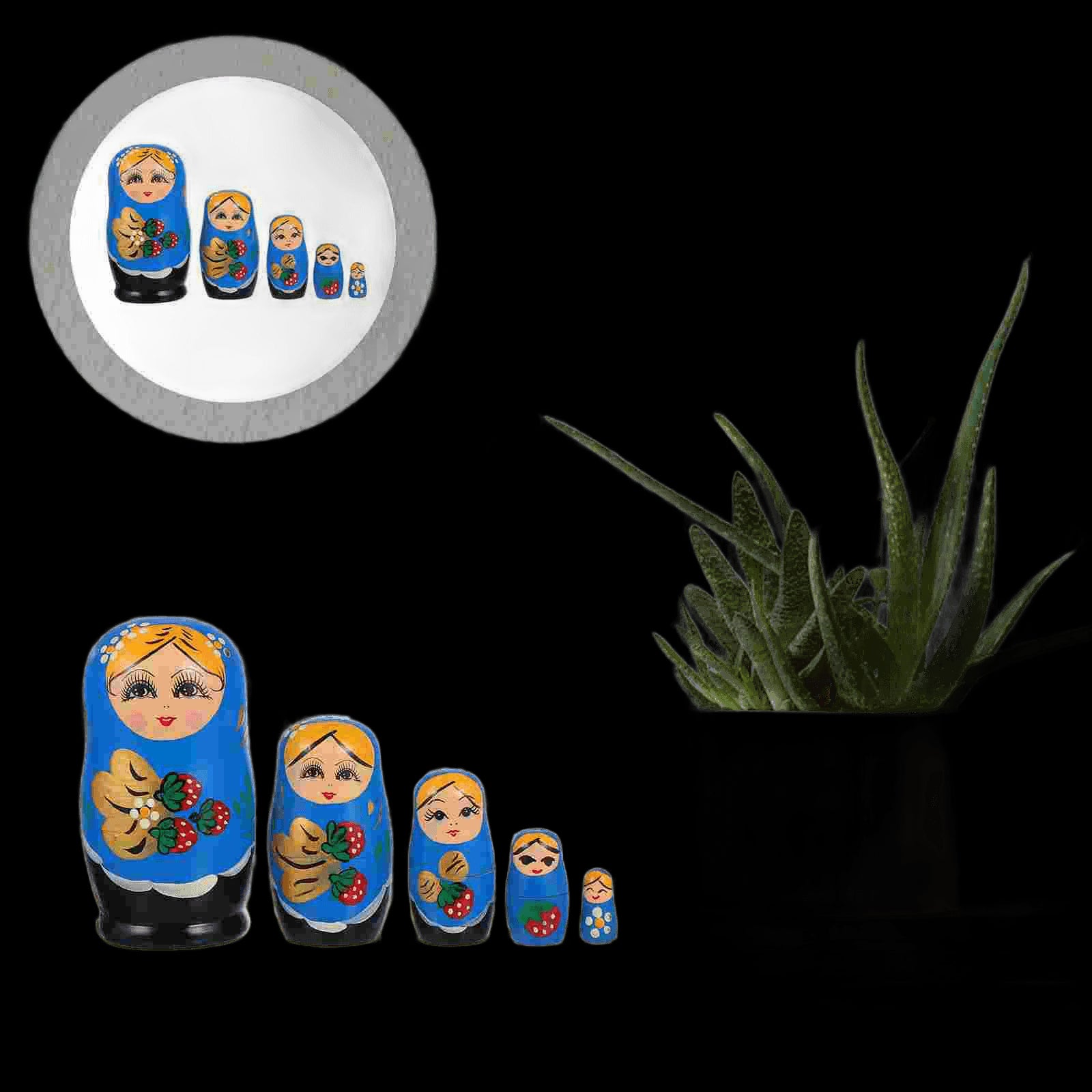 Dolls Nesting Russian Matryoshka Christmas Doll Wooden Stacking Babushkaeducational Penguins Animal Dol S Tree Kids view