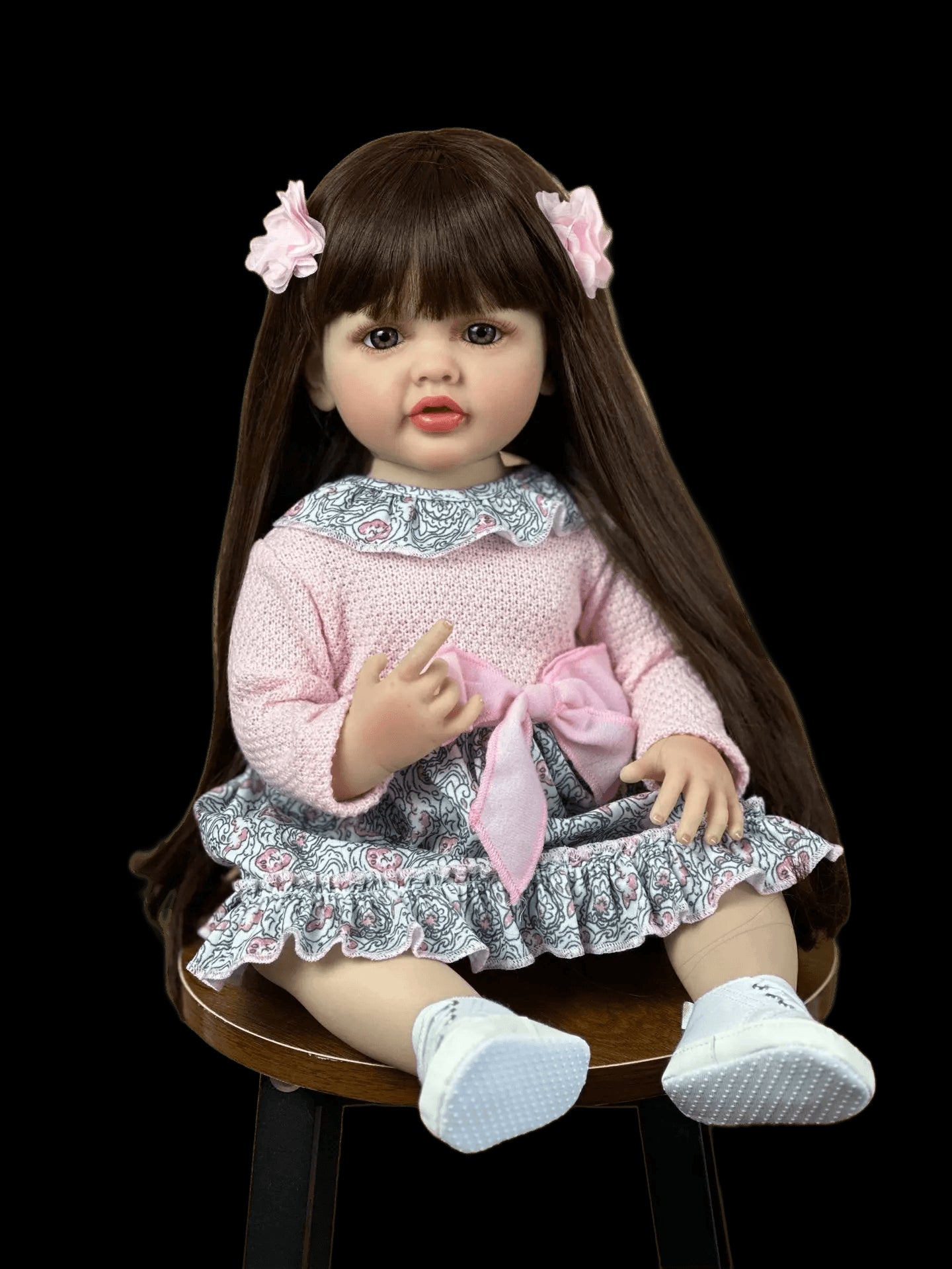 Baby Silicone Reborn Doll For Girls Princess Cute Bb Newborn Realistic Soft Mold Doll Kits Princess Cute Gift Toys for Kid 55cm view