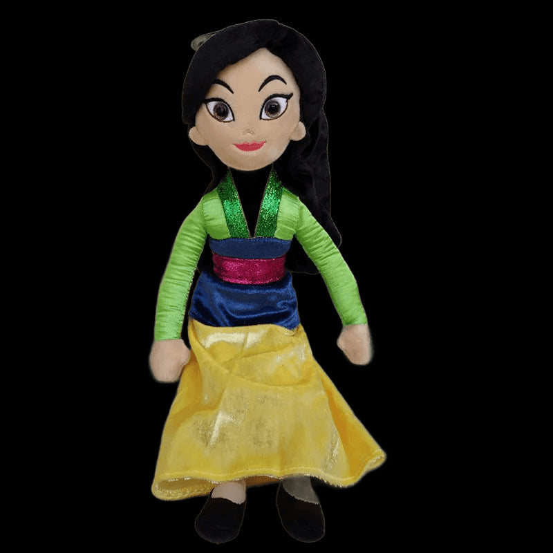 Disney 40CM Princess Doll Cartoon Movie Character Anna Mulan Cinderella Belle Plush Stuffed Toy Girl Dolls Birthday Gift view